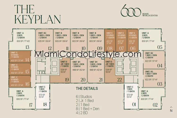 Keyplan 1 for 600 Miami Worldcenter