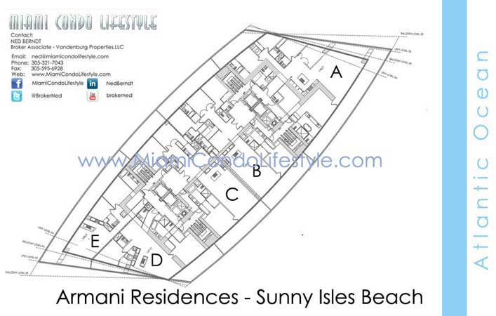 Keyplan 1 for Armani Residences