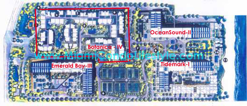 Keyplan 1 for Key Colony III Emerald Bay