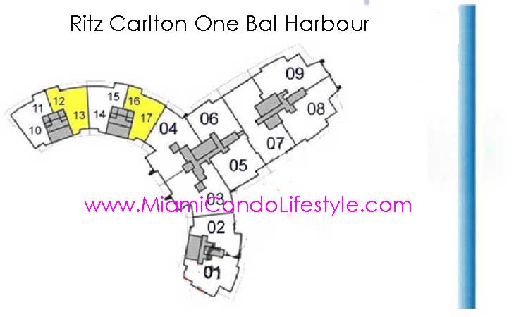 Keyplan 1 for Ritz Carlton Bal Harbour