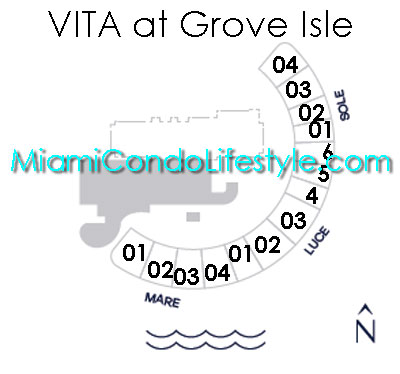 Keyplan 1 for Vita at Grove Isle