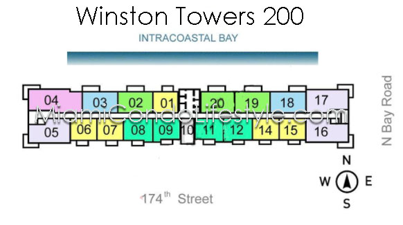 Keyplan 1 for Winston Towers 200