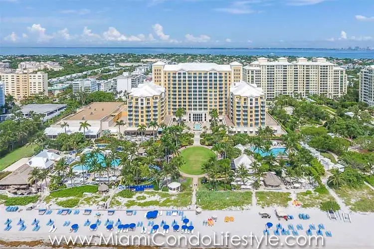 Ritz Carlton Key Biscayne Residences Aerial View