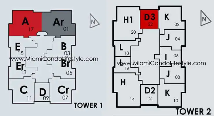 1060 Brickell Avenue Condos - Keyplan