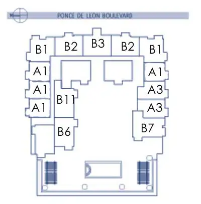 1300 Ponce Condos - Keyplan
