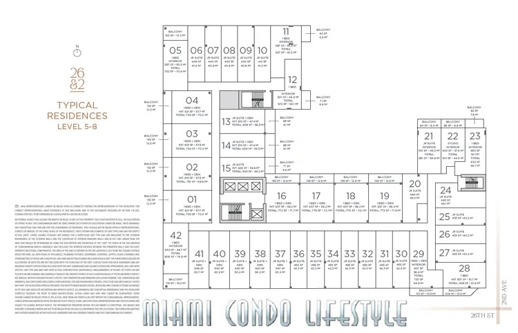 Keyplan 1 for Twenty-Sixth and 2nd Wynwood