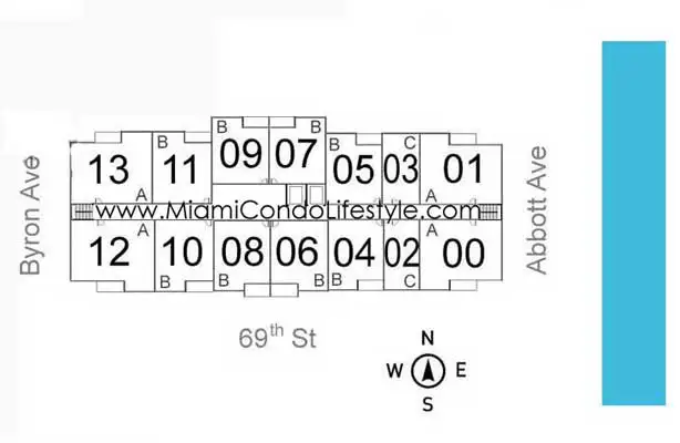 401 Blu Condos - Keyplan