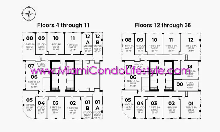 501 First Residences Condos - Keyplan