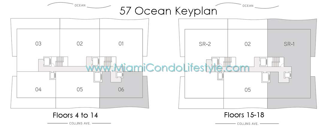 Keyplan 1 for 57 Ocean