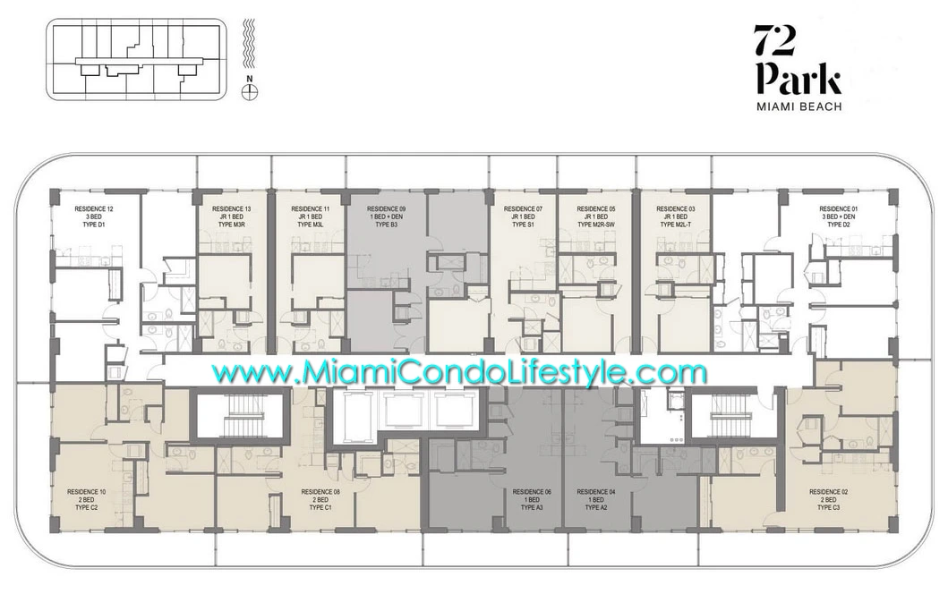 Keyplan 1 for 72 Park