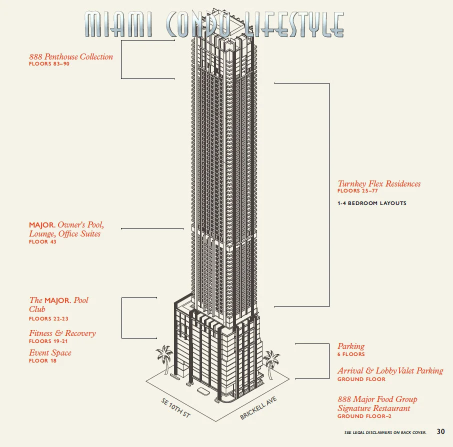 Keyplan 1 for DOLCE & Gabbana Residences 888 Brickell