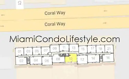 The Aston Coral Way Condos - Keyplan