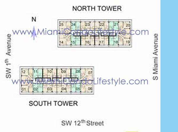 Keyplan 1 for Axis on Brickell