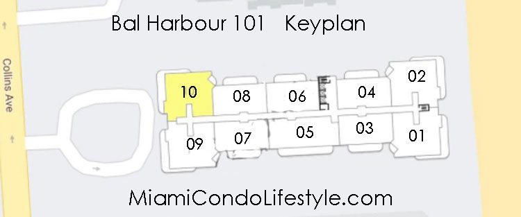 Keyplan 1 for Bal Harbour 101