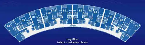 Blue Condos - Keyplan