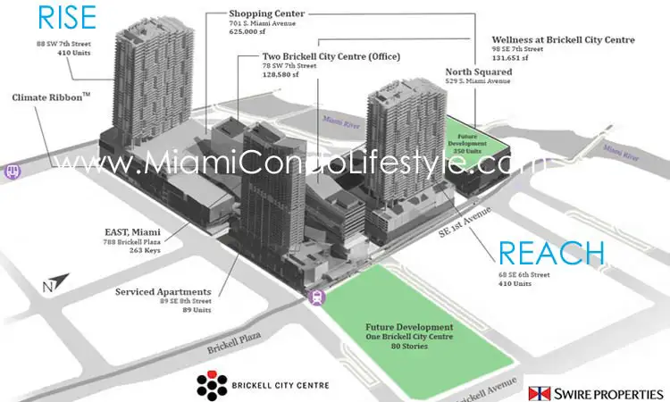 Brickell City Centre Condos - Site plan