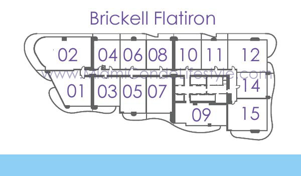 Keyplan 1 for Brickell Flatiron