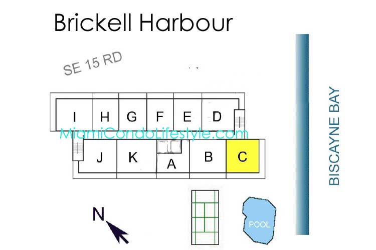Keyplan 1 for Brickell Harbour