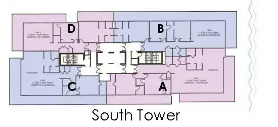 Caribbean Condos South Tower Keyplan