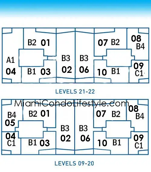 Carillon Condos - Keyplan