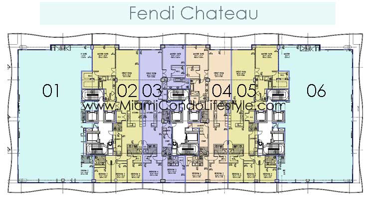 Keyplan 1 for Fendi Chateau