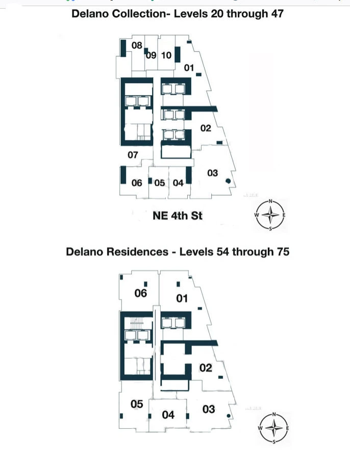 Keyplan 1 for Delano Residences