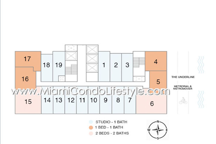 Keyplan 1 for DOMUS Brickell Center