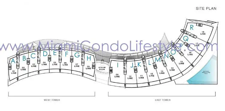Echo Aventura Condos - Keyplan