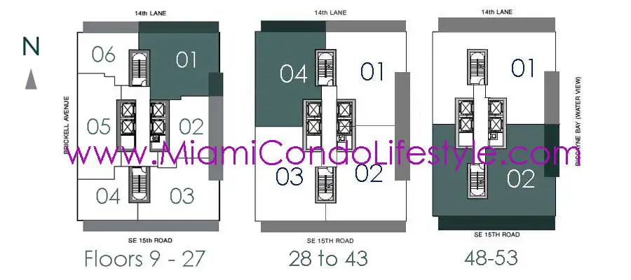 ECHO Brickell Condos - Keyplan