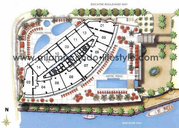 Keyplan 1 for Epic Miami Residences
