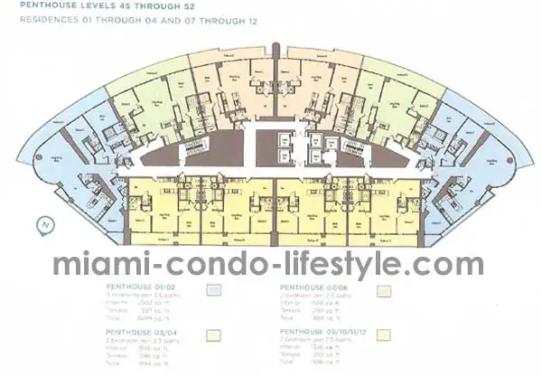 Epic West Tower Penthouses - Keyplan