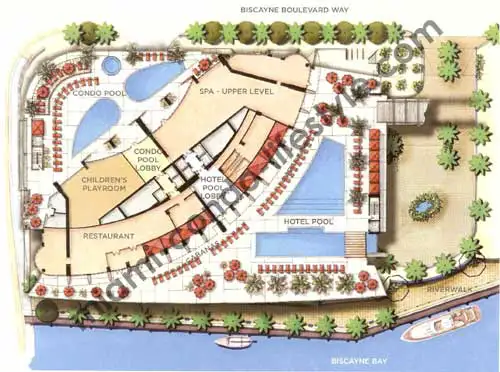 Epic Condos & Hotel Condos - Hotel Pool Level Siteplan