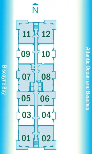 Floridian Condos - Keyplan