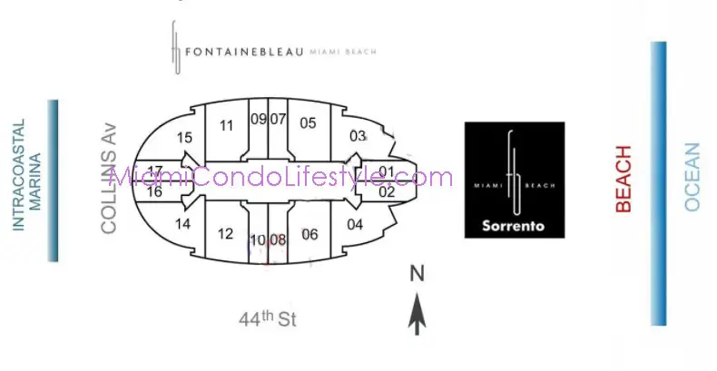 Fontainebleau-II Condos - Keyplan