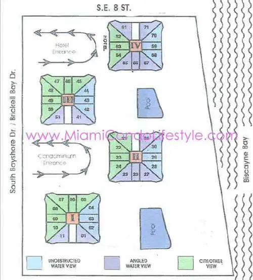 Four Ambassadors Condos - Keyplan