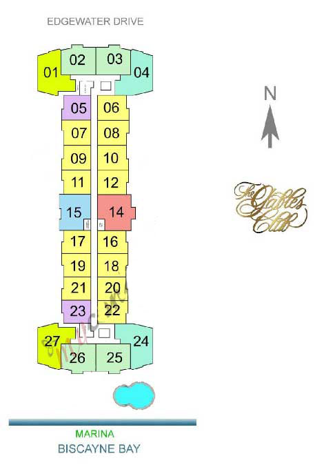 Keyplan 1 for Gables Waterway Towers