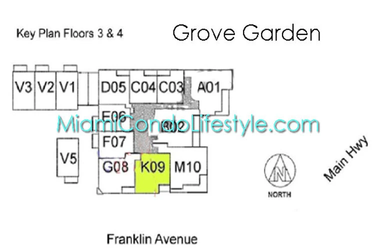 Grove Garden Condos - Keyplan