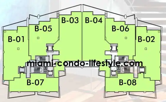 Grovenor House Condos - Floors 5 - 16 - Keyplan