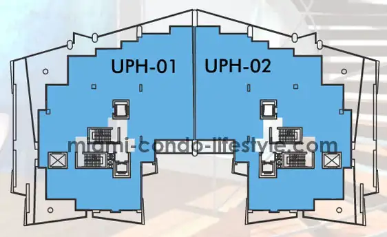Grovernor House Penthouse Condos - Keyplan