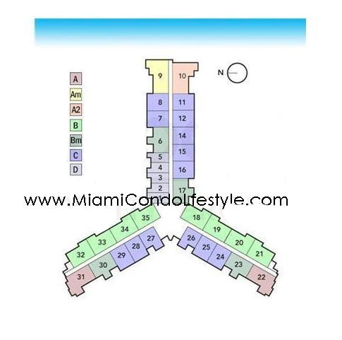 Harbour House Condos - Keyplan