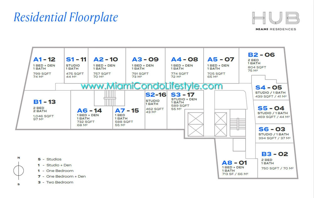 Keyplan 1 for HUB Miami
