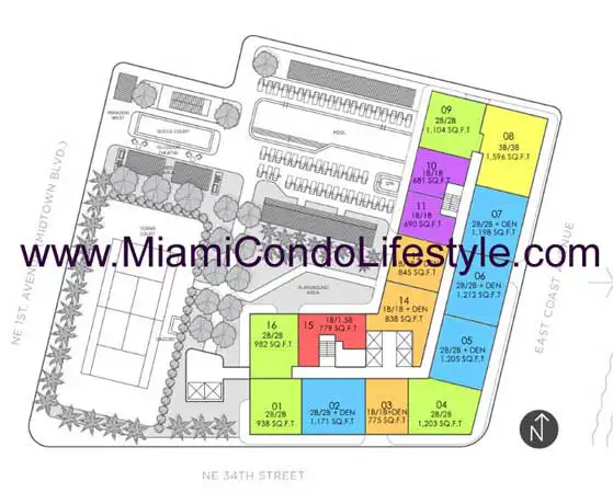 HYDE Midtown Condos - Keyplan