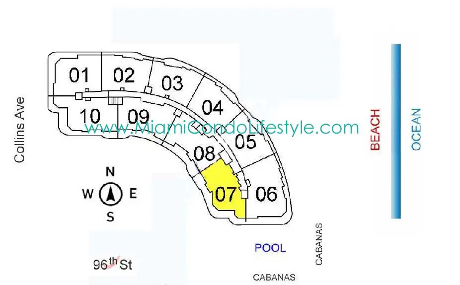 Majestic Tower Bal Harbour Condos - Keyplan