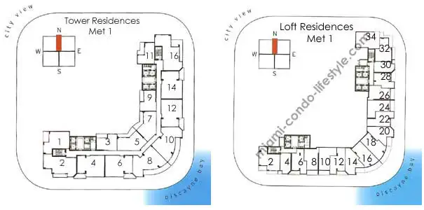 Met 1 Condos - Keyplan