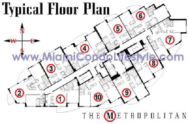 Metropolitan Condos - Keyplan