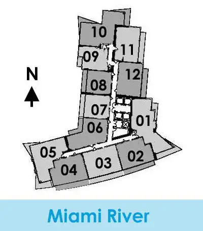 Mint at Riverfront Condos - Keyplan