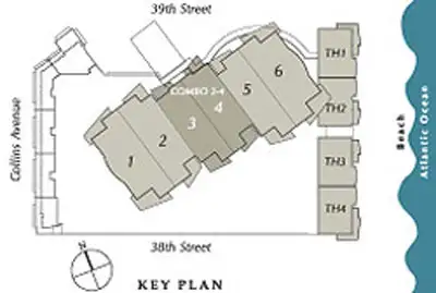 Mosaic Miami Beach Condos - Keyplan