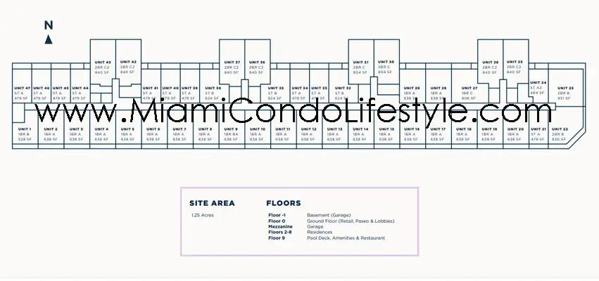 Nomad Residences Condos - Floor Plans
