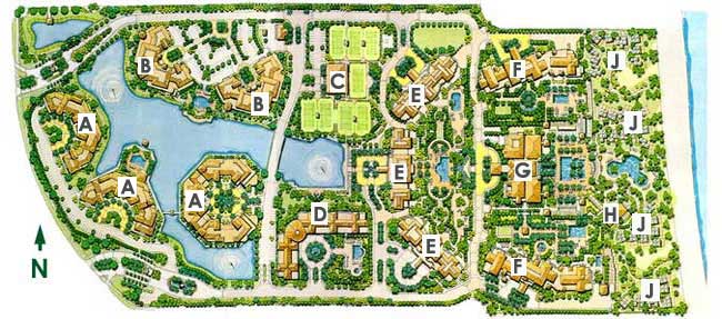 Keyplan 1 for Ocean Club - Resort Villas
