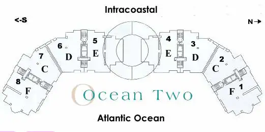 Ocean Two Condos - Keyplan